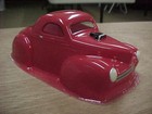 1 24 Slotcar 1 24 Scale Vintage Slot Car Clear Body 1941 Willys Coup Hot Rod