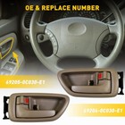 4pcs Inside Interior Door Handle Front   Rear Set For Toyota Sequoia 2001-2007