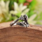 Gothic Bat Ring Vampire Jewelry Silver Star Moon Fantasy Witch Gift