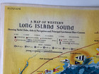1939 Ny Map Of The Western Part Long Island Sound Rolf Klep Larchmont Yacht Club