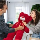 Big Teddy Bear Stuffed Animal Large Bear Plush With Red Heart For Girlfriend And