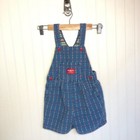Oshkosh Denim Embroidered Shortalls Hearts Girls Size 6x