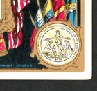 Stunning 1876 Philadelphia Centennial Dry Goods Patriotic Adv Trade Card Sr c dg