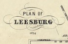 1854 Map Of Leesburg Loudoun County Virginia