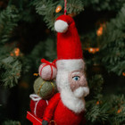 Felt Santa Claus With Gifts Ornament