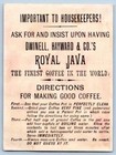 1880 s Royal Java Coffee Child Pink Bonnet Yorkie Dog Pup Victorian Trade Card