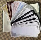 16pcs Of 14count Multicolor Aida Fabric Bookmarks To Do Cross Stitch cotton 