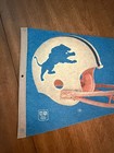 Detroit Lions Pennant Vintage Nfl Football Nfc 2 Bar Helmet Full Size