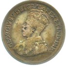 1920          Canada Canadian 5c Cent Nickel Coin King George V   Silver Half Dime 