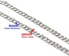Size 47 Silver Purse Chain Strap Replacement For Crossbody Bag Handbags
