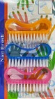 3 6 9pcs Hot Sale Disposable Nail Brushes  Plastic Nylon Cleaner For Fingernail