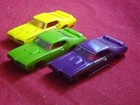  3  Blems  Model Motoring Bodies Only   T-jet Ho Scale Slot Car Aurora Rrr   50
