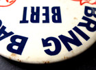 Scarce 1960 Bring Back Bert   Harry Piels Beer Large 3 5  Pinback Button Fb