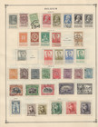 Belgium Stamp Collection 19 Scott Album Pages 321  Stamps 1850-1940