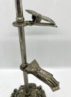 Vintage Brass 3 Hand Clip Letter Glove Holder Display Stand