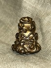 Antique Thai Bronze Blind Buddha Amulet