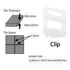 3000 Clips Tile Leveling System Floor Wall 1 5mm 1 16 Tile Spacer Tiling Tool