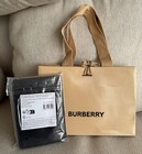 Burberry Beauty Black Canvas Passport Holder Travel Accessory W  Paper Gift Bag