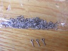 100 Vintage Nickel Plated Brass Open Screw Eyes For Lure Making  062x 1 2  Size