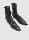 Antique Victorian Black Leather Button Up Size 5 Women s Boots W a  Marsh