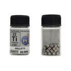 Titanium Metal Pellets 20 Grams 99 99  Element Sample In Peguys Element Bottle