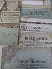 National Geographic Vintage Maps Lot World War 2 Era Politics Geography Ww2 40s