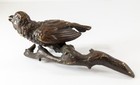Antique Austrian Cabinet Bronze Of A Bird On A Branch 19th Century