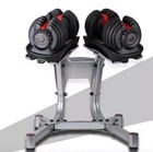 220lbs Adjustable Double Dumbbell Rack Stand Metal Dumbbell Holder Weight Rack