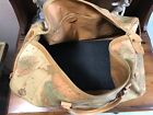 Vintage Leather Map Of The World Travel Bag