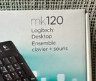 Nib Logitech Mk120 Black Desktop Ensemble Keyboard   Mouse Wired Usb 920002565