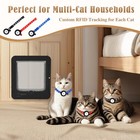 Smart Cat Door For Interior   Exterior  Microchip Cat Pet Door With 3 Collar    