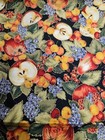 Lot Of 1  Yards Harvest Fruit Fabric
