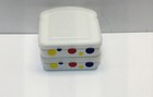 2 Set Vintage Wonder Bread Sandwich Storage Holder Lunch Box Plastic With Logo