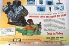 Vintage Chrysler Spitfire 6 Firepower V8 Engines Advertising Pamphlet 1953
