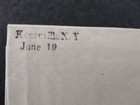 New York  Keeseville 1832 Stampless Cover  Black Stright Line With Date
