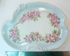 Antique 1908 Limoges Hand-painted Vanity Set - Tray  Sm  Tray  Jar - Rose Motif