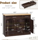 43  Farmhouse Sideboard Buffet Cabinet Rustic Brown Buffet Cabinet W  Storage