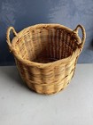 Large Two Handle Woven Basket  14 5    X 14 5    X 16 5    In Great Condition