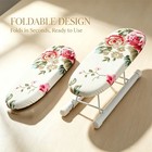 Small Folding Tabletop Ironing Board With Iron W  Heat Resistant Cover 11 lx3 w