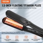 Hair Straightener  1 5-inch Titanium Flat Iron  Dual Infrared Hair Straightener