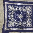 Vintage Fast Color Bandana Rn13960 Blue Cotton Usa Paisley 1 Selvedge Edge Tower