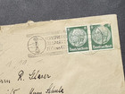 Ww2 Wwii German Third Reich Nazi Cover Nsdap Envelope Special Cancel   2 Stamps