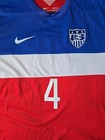 Nike Usa  4 L Soccer Jersey 2014 Us National Team  