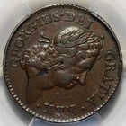 1723 Woods Hibernia Halfpenny - M 4 27-gc 6  pcgs Au Detail  - Planchet Flaw