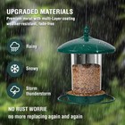 Metal Hanging Bird Feeder 3lb Capacity 360   Perch Weatherproof Outdoor