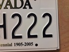 License Plate  Nevada  Vegas  Ah 222  Ah  Eternity  Hopefully Heaven  Not Vegas 