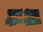 U s Military Style D-3a Leather Gloves Cold Wet Weather Size 5 Large W liner