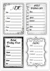 Atc Frames Silicone Clear Stamp Artist Trading Card Transparent Silicone Stamp N