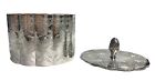 Vintage Silver Plated Victorian Style Lidded Jewellery Trinket Box