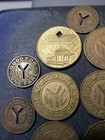 Lot Of 21 Vintage New York City Transit Authority Transit Tokens  aa7